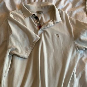 Ivory Burberry Polo Shirt